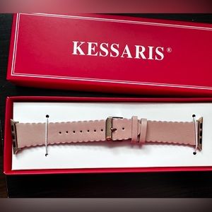 Kessaris Apple Watch Straps Scalloped blush Band